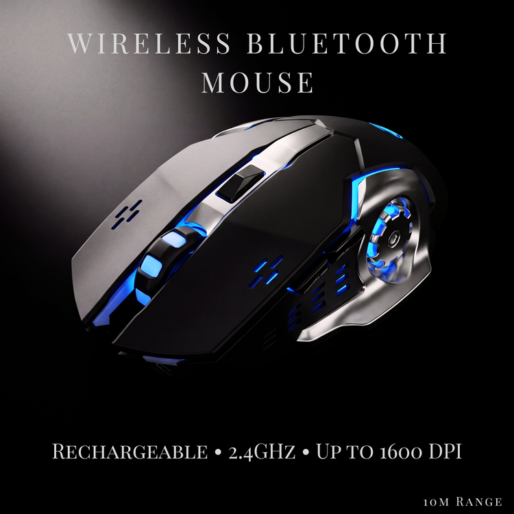 Wireless 2.4GHz Mouse (1600 DPI, 7 Buttons)