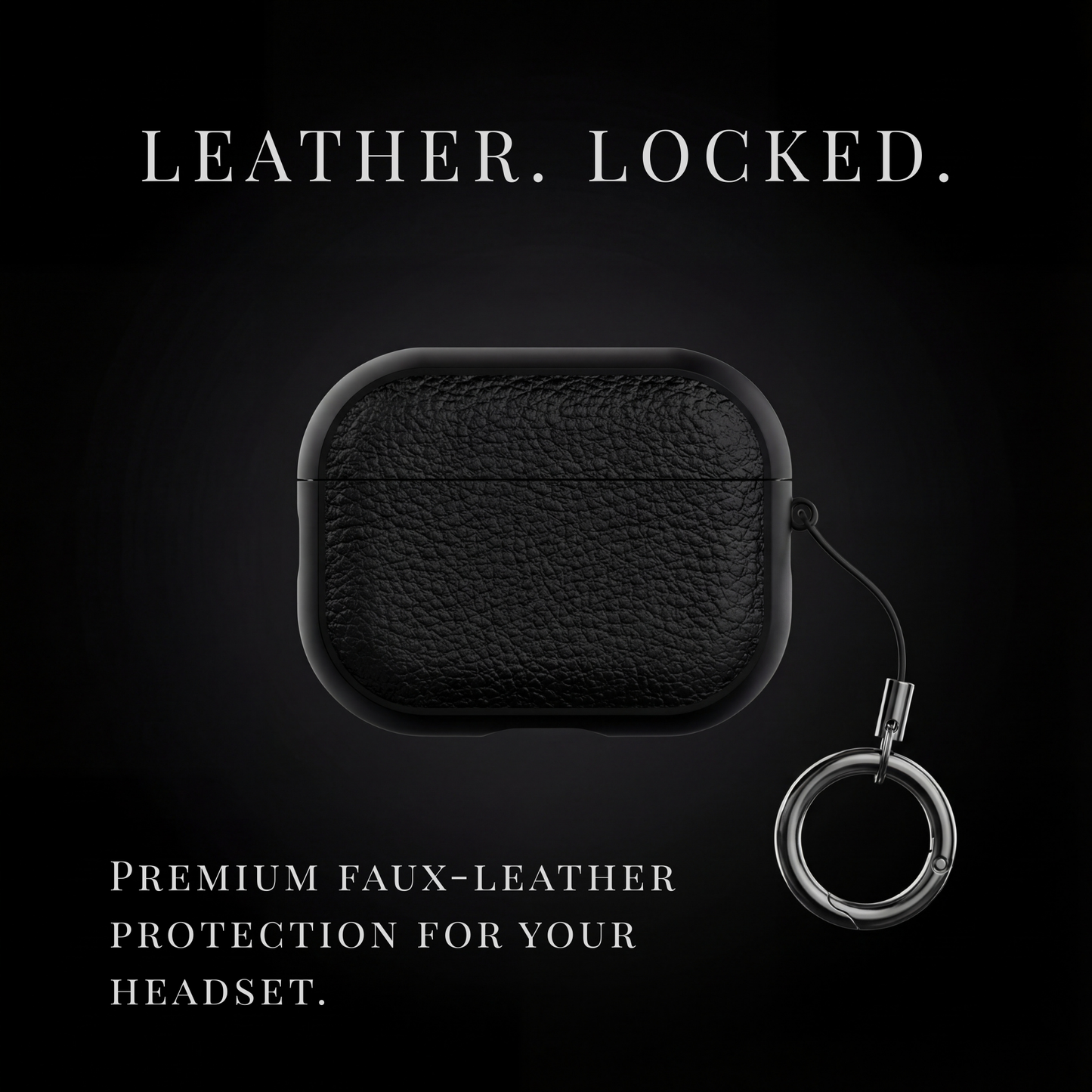 LeatherGuard™ Case Cover : Faux-Leather Shield for Bluetooth Headset Protection