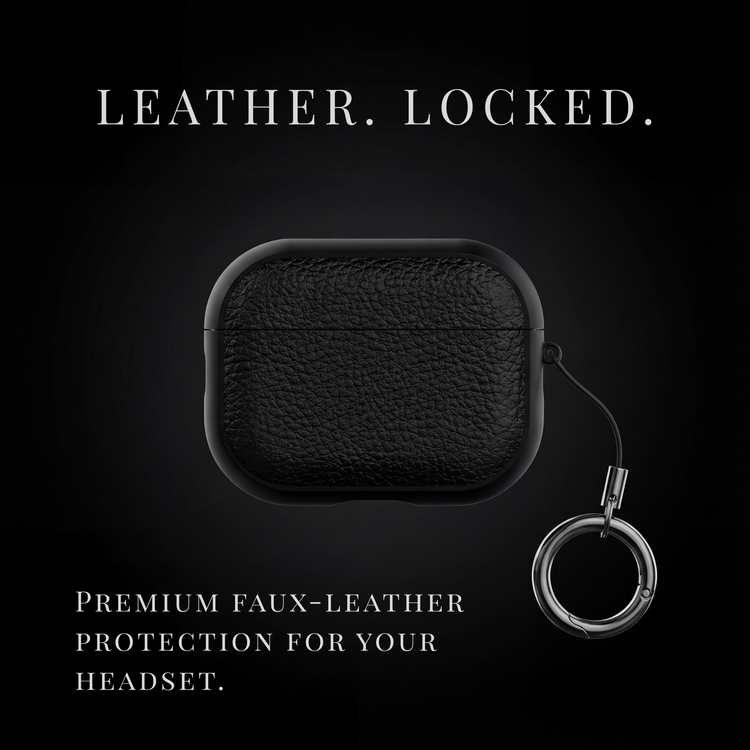 LeatherGuard™ Case Cover : Faux-Leather Shield for Bluetooth Headset Protection