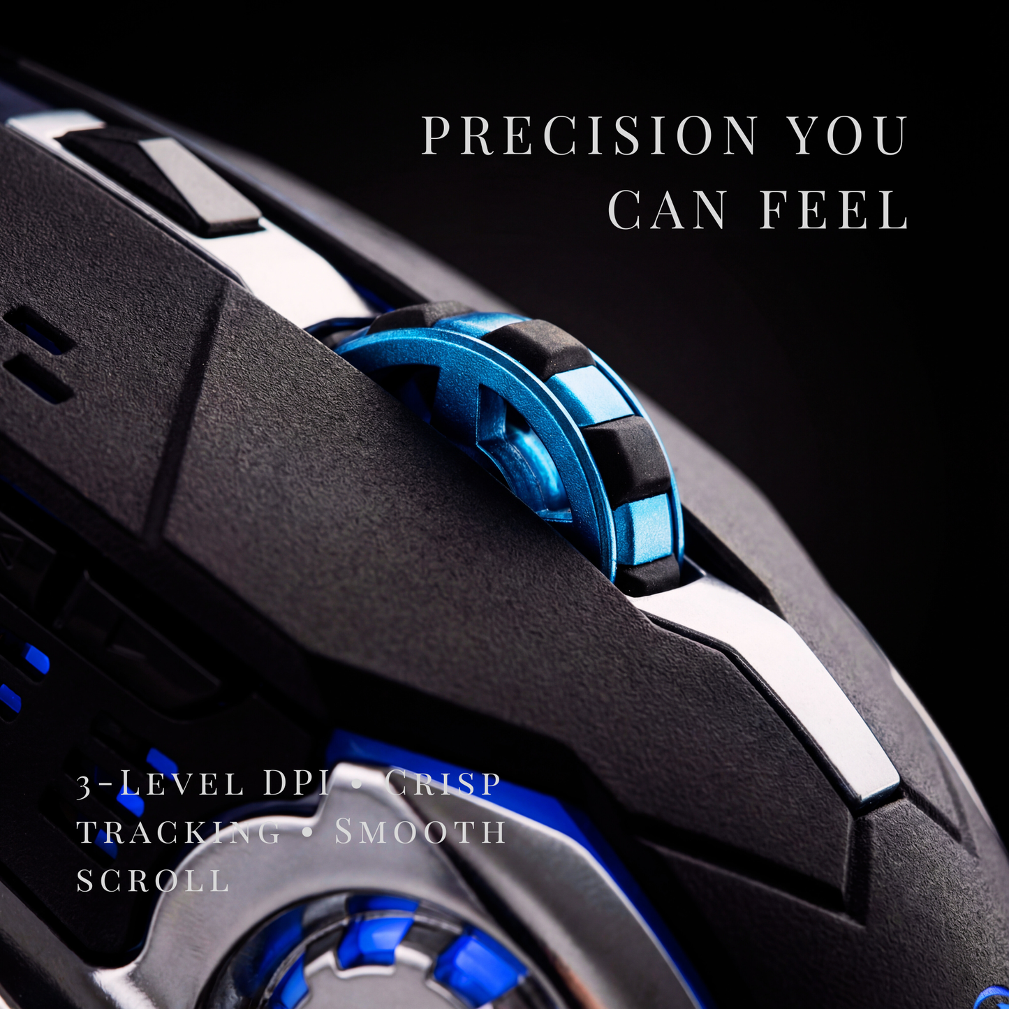 Wireless 2.4GHz Mouse (1600 DPI, 7 Buttons)