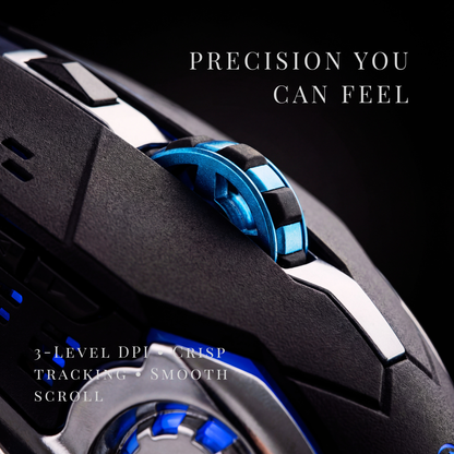 Wireless 2.4GHz Mouse (1600 DPI, 7 Buttons)