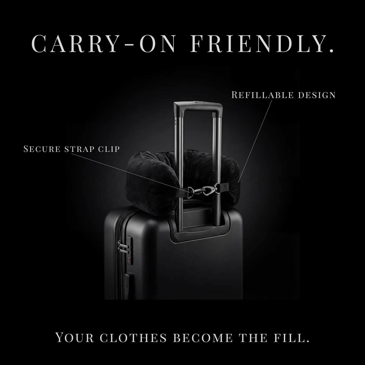 PackFill Refillable U-Neck Travel Pillow