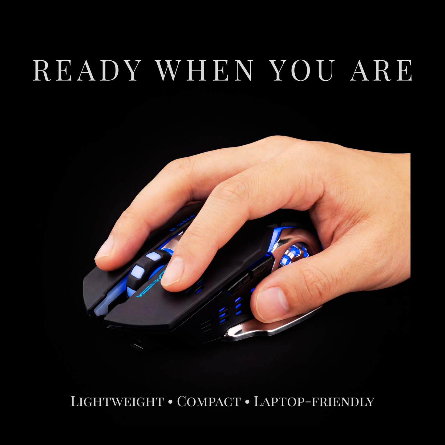 Wireless 2.4GHz Mouse (1600 DPI, 7 Buttons)